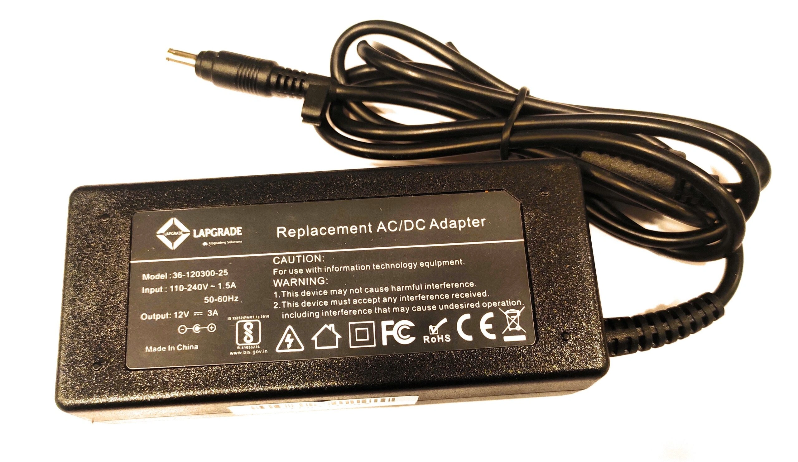 Lapgrade Charger for Asus 12V 3A 36W 4.8*1.7mm-6906