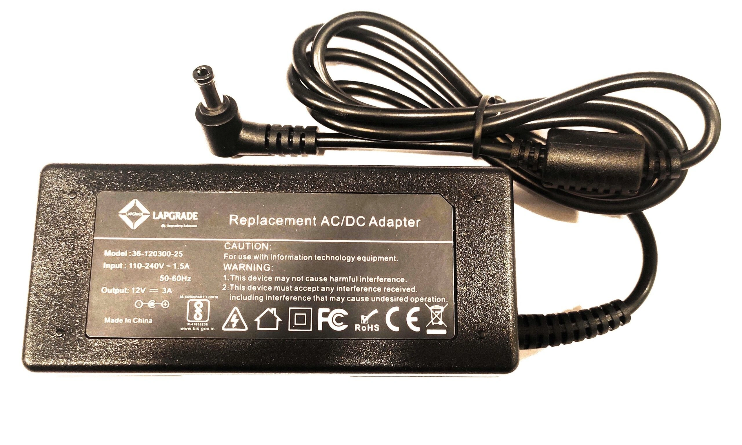 Lapgrade Charger for Asus 12V 3A 36W 5.5*2.5mm-6905