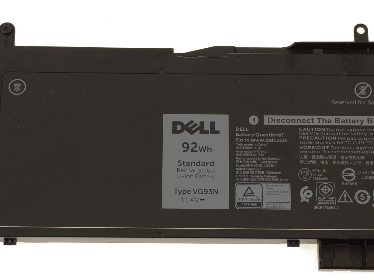 Dell Latitude 5580 Precision 15 3520 11.1V 92Wh Battery-WFWKK/VG93N-1