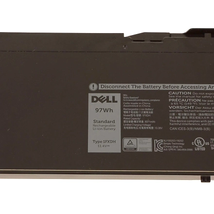 Dell Original 3 Cell 11.4V 97WHr Laptop Battery for Latitude 5501 5511-1