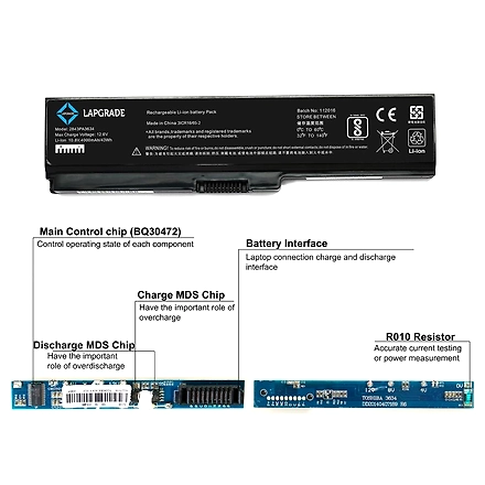 Lapgrade Battery for Toshiba Dynabook, Qosmio, Equium, Portege, Satellite Series-2