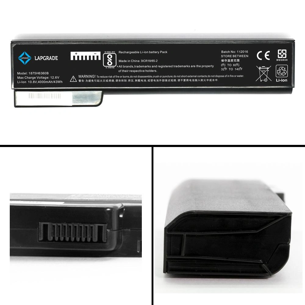 Lapgrade Battery for HP ProBook 6360B 6460B 6465B 6470B 6475B 6560B 6565B Series-1875