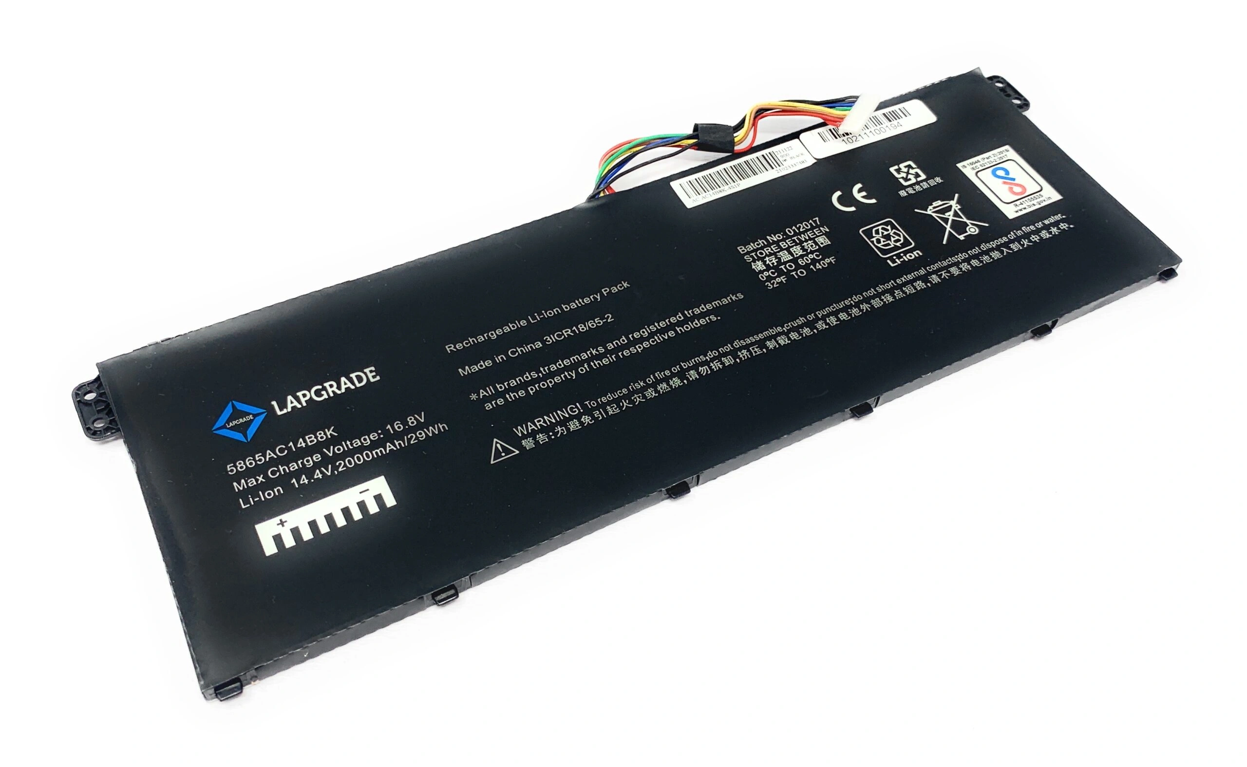 Lapgrade Battery For Acer Aspire Acer Aspire ES1-111 ES1-311 ES1-511 ES1-711(AC14B8K)-5865