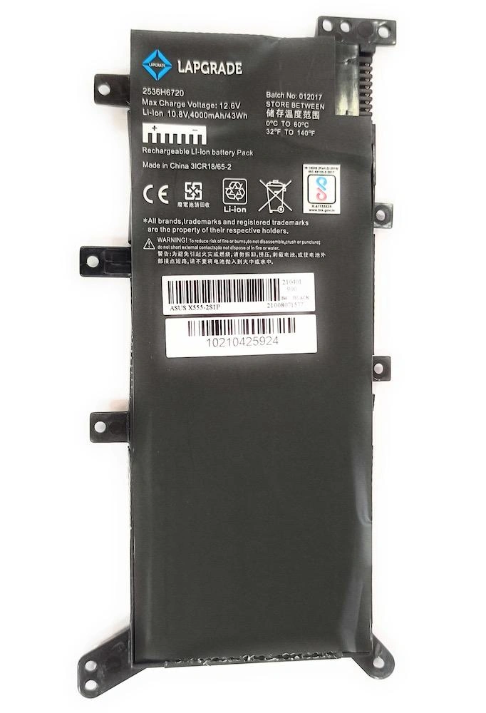 Lapgrade Battery for ASUS X555 A556 F550 F554 F555 K555 R556 V405 W519 X551MA Y583 Series-C21N1347-6865