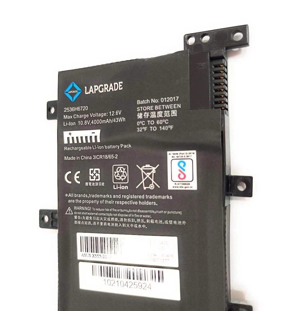 Lapgrade Battery for ASUS X555 A556 F550 F554 F555 K555 R556 V405 W519 X551MA Y583 Series-C21N1347-1