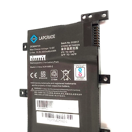 Lapgrade Battery for ASUS X555 A556 F550 F554 F555 K555 R556 V405 W519 X551MA Y583 Series-C21N1347-1