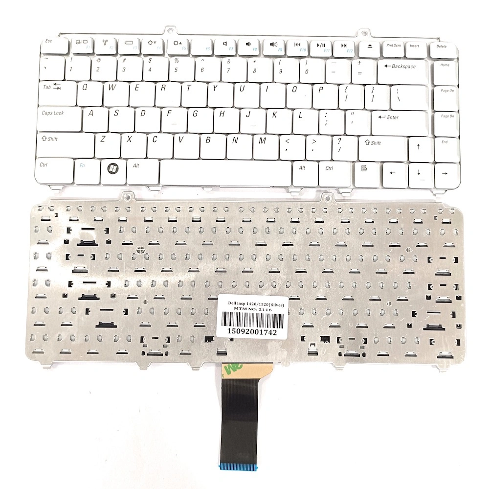 Lapgrade Dell Inspiron 1420, 1520, 1521 (Silver) Laptop Keyboard-2116