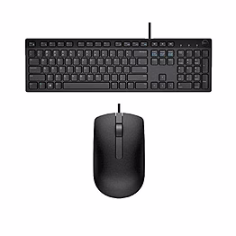 dell usb wired keyboard and mouse combo(black) kb216+ms116