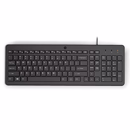hp 150 wired full-size keyboard with low-profile quiet keys