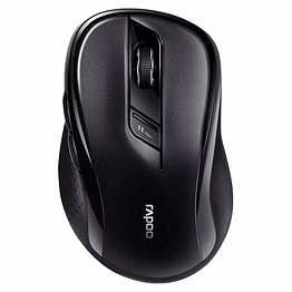 rapoo bluetooth wireless mouse, m500g multi mode bluetooth 5.0 & 3.0 mouse 2.4g wireless portable silent mouse with usb receiver, adjustable dpi for laptop, macbook, pc, windows, tablet,black