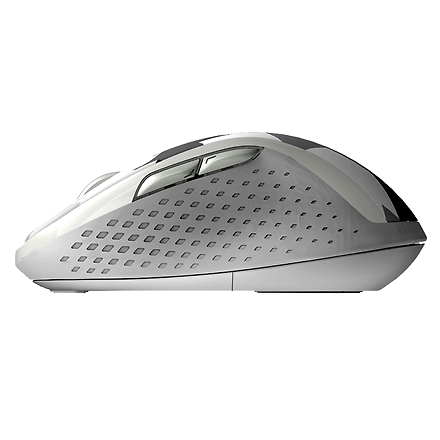Rapoo Bluetooth Wireless Mouse, M500 Silent Multi Mode Bluetooth 5.0 Mouse, 2.4G Wireless Portable Optical Mouse USB Receiver, 1600 DPI for Laptop, MacBook, PC, Windows, Tablet, Grey-1