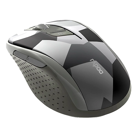 Rapoo Bluetooth Wireless Mouse, M500 Silent Multi Mode Bluetooth 5.0 Mouse, 2.4G Wireless Portable Optical Mouse USB Receiver, 1600 DPI for Laptop, MacBook, PC, Windows, Tablet, Grey-2