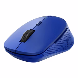 rapoo m300 silent wireless mouse 1600 dpi sensor 9 months battery life quiet buttons ergonomic for right-handed pc & mac, 3 years warranty - blue