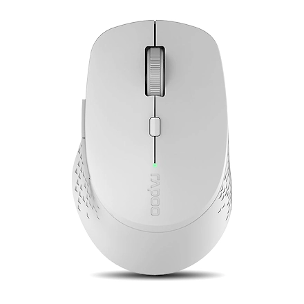 Rapoo M300 Silent Wireless Mouse 1600 DPI Sensor 9 Months Battery Life Quiet Buttons Ergonomic for Right-Handed PC &amp; Mac, 3 Years Warranty - Grey-1