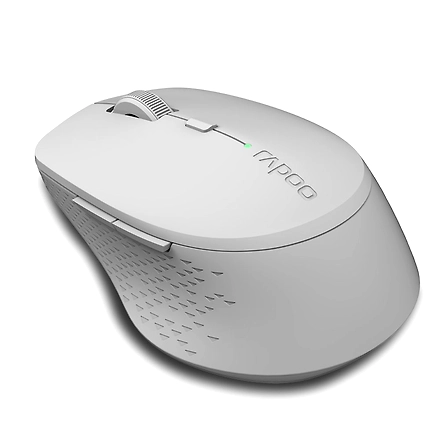 Rapoo M300 Silent Wireless Mouse 1600 DPI Sensor 9 Months Battery Life Quiet Buttons Ergonomic for Right-Handed PC &amp; Mac, 3 Years Warranty - Grey-3