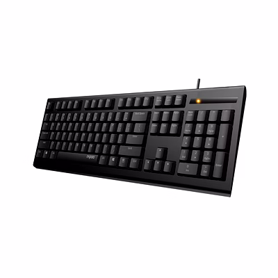 rapoo nk2600 spill resistance wired usb keyboard