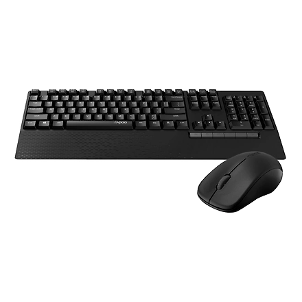 Rapoo X1960 Wireless Optical Mouse &amp; Keyboard Spill Resistance Multimedia Hotkeys 1000DPI Black-3