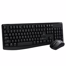 rapoo x1800pro 2.4g wireless keyboard and mouse combo with spill-resistant and multimedia hotkeys design for laptops desktops pc