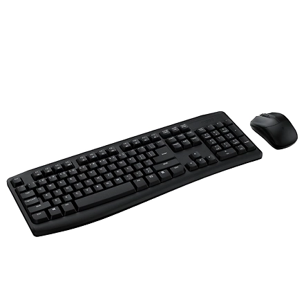 Rapoo X1800Pro 2.4G Wireless Keyboard and Mouse Combo with Spill-resistant and Multimedia hotkeys Design for Laptops Desktops PC-2