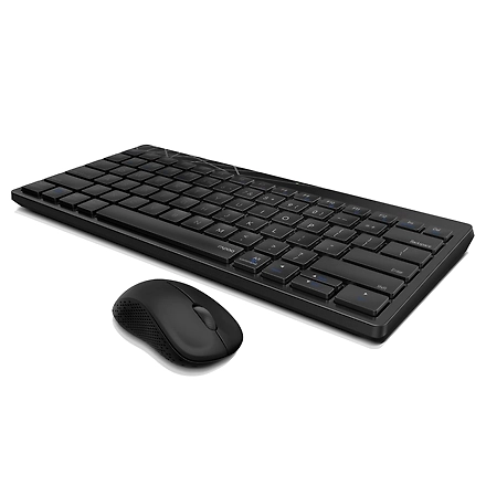 Rapoo 8000M Multi-Mode Keyboard &amp; Mouse Bluetooth 3.0/4.0 Wireless 2.4 GHz 1300 DPI Combo, 3 Years Warranty -Black-1