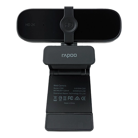 Rapoo C280 Digital USB FHD 1440P Business Webcam with Dual Microphone &amp; Privacy Cover, Plug and Play, for Zoom/Skype/Google Hangouts/Face Time for Mac, Laptop MAC PC Desktop-3