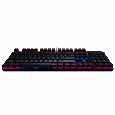 Rapoo V500 Pro Mechanical Gaming Keyboard Cyan Black Edition With Black Switches, Spill-Resistant Design &amp; Aluminium alloy surface cover-3