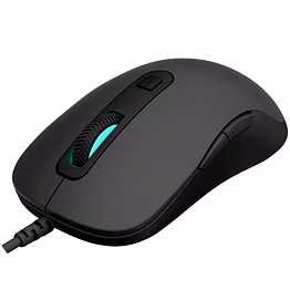 rapoo v16 with ergonomic ambidextrous design, adjustable 2k dpi, 8g acceleration,breathing light with cyclical changes,onboard memory light weight black.