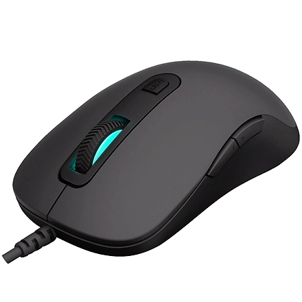 Rapoo V16 with Ergonomic ambidextrous design, Adjustable 2k DPI, 8G acceleration,Breathing light with cyclical changes,Onboard Memory light weight Black.-1025