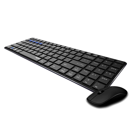 Rapoo 9300m Multi-Device Bluetooth + 2.4Ghz Wireless Keyboard &amp; Mouse Combo Ultra Slim Design, Spill-Resistant, Anodized Aluminum Body Compatible with Windows/PC/Chromebook, 3 Years Warranty - Black-3