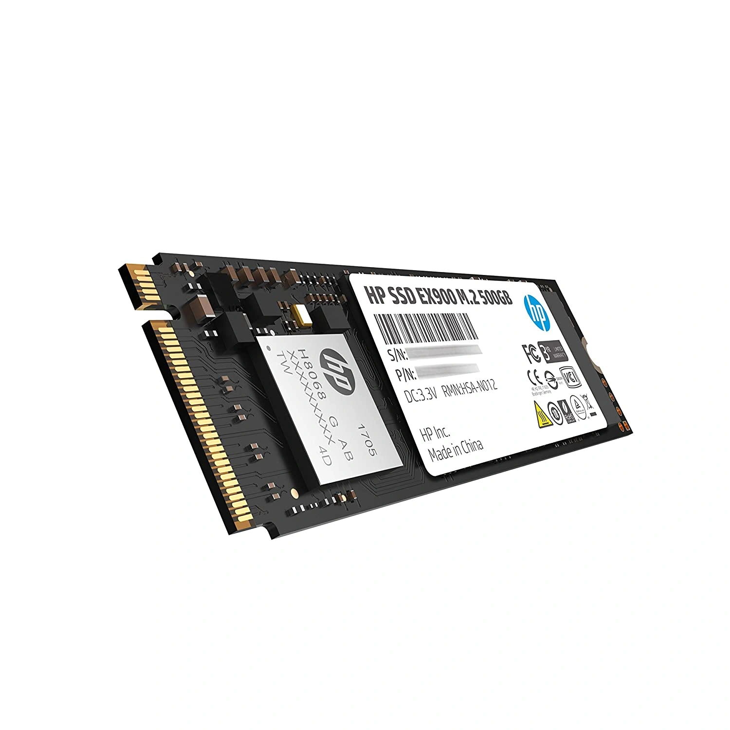 HP EX900 M.2 500GB PCIe 3.0 x4 NVMe 3D TLC NAND Internal Solid State Drive (SSD)-2YY44AA-5998