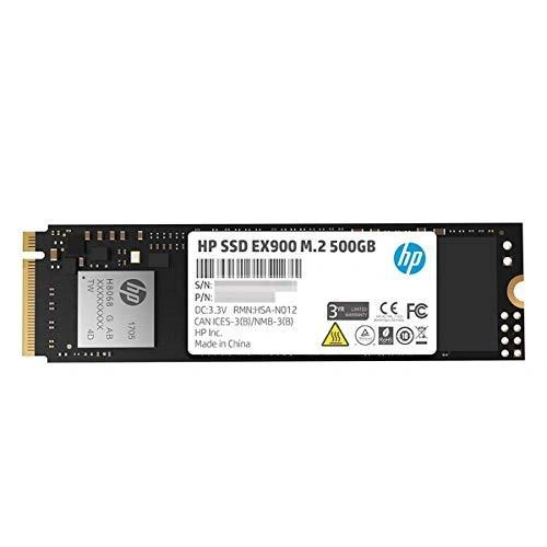 HP EX900 M.2 500GB PCIe 3.0 x4 NVMe 3D TLC NAND Internal Solid State Drive (SSD)-2YY44AA-2