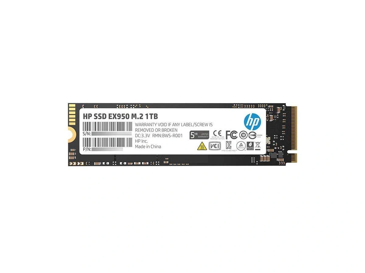 HP EX900 M.2 1TB PCIe 3.1 x 4 NVMe 3D TLC NAND Internal Solid State Drive (SSD)-6942