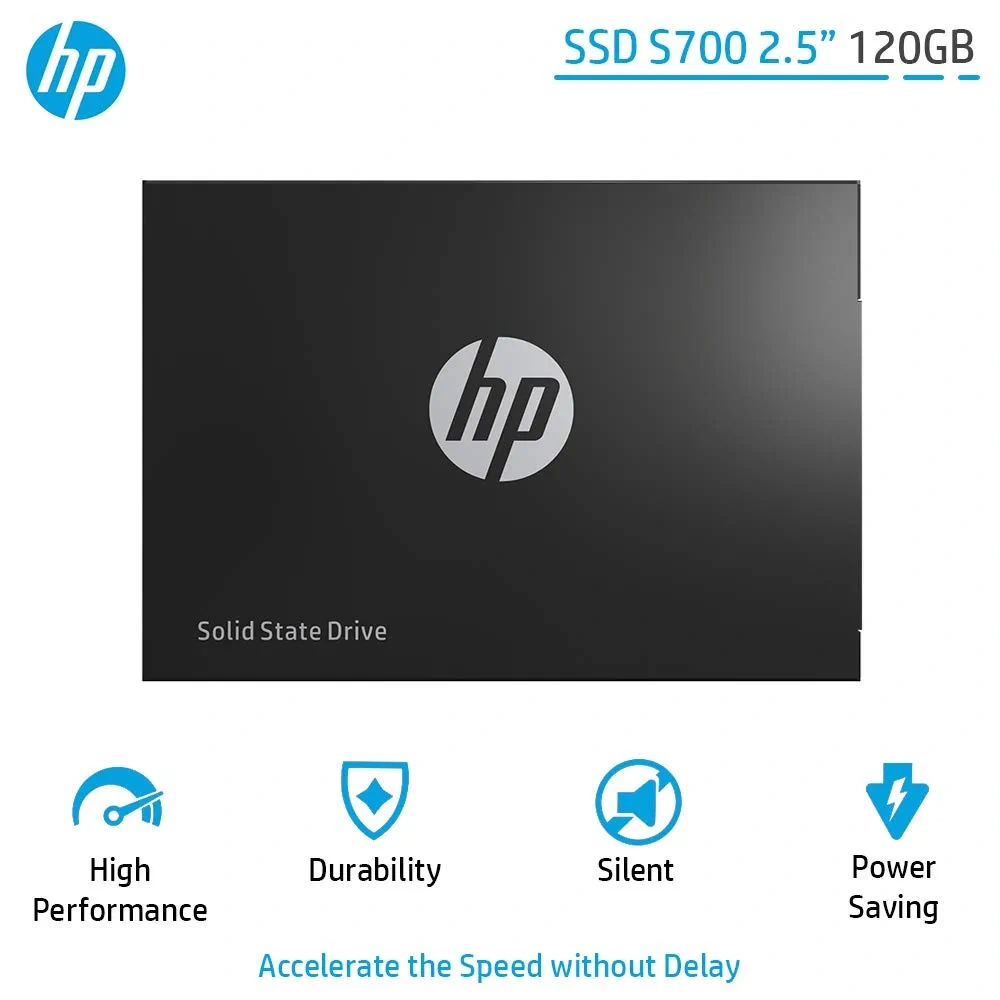 HP SSD S700 2.5 Inch 120GB SATA III 3D NAND Internal Solid State Drive (2DP97AA), Black-6166