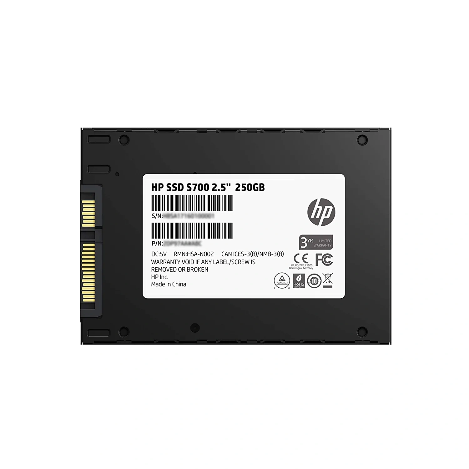 HP SSD S700 2.5 inch 250GB SATA3 Solid State Drive, (3D TLC)-2