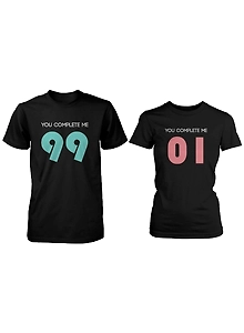 Half sleeve couple t-shirt