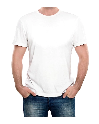 Half sleeve white plain t-shirt Bulk quantity-1