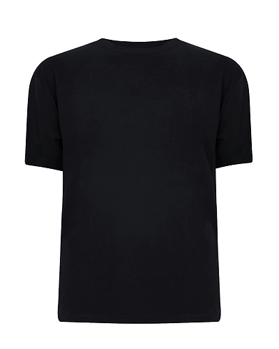 Half sleeve black plain t-shirt bulk quantity-160001017