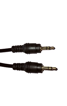 DS 3.5mm to 2-Male RCA Adapter black thick cable - 1.5 meter