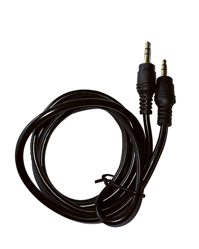 DS 3.5mm to 2-Male RCA Adapter black thick cable - 1.5 meter-1