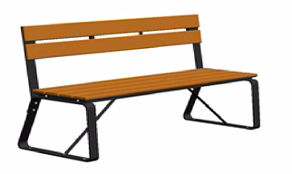 EVOKE WITH BACKREST - LINEAR BENCH