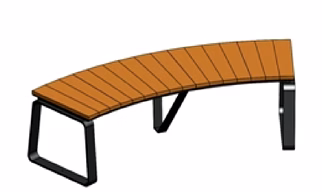 EVOKE CURVE WITHOUT BACKREST BENCH