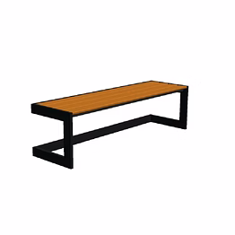 outopia quad 2 without backrest - linear bench