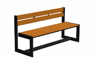 QUAD3 WITH HIGH BACKREST - LINEAR BENCH