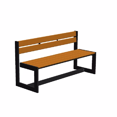 outopia quad3 with high backrest - linear bench