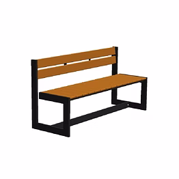 outopia quad3 with high backrest - linear and vertical bench