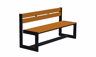 QUAD3 WITH HIGH BACKREST - LINEAR AND VERTICAL BENCH