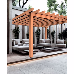 outopia stead classic - wood composite pergola(4 pillar - 10x12)