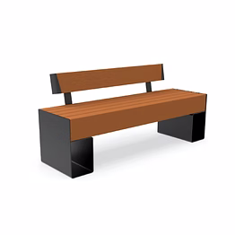outopia folio bench with part backrest