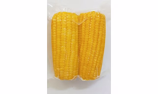 Boiled and Vacuumed Sweet Corn on Cob