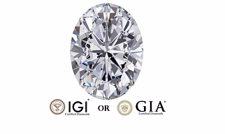 Certified Natural Diamond Oval Shape
